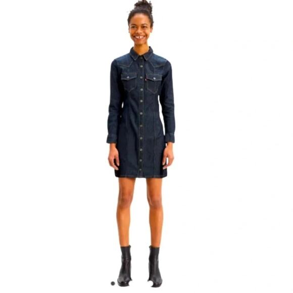 LEVI’S GIA WESTERN DRESS SIZE XS - Picture 1 of 10